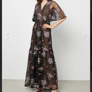BCBGMaxAzria Suki Embroidered Evening Gown - NWT